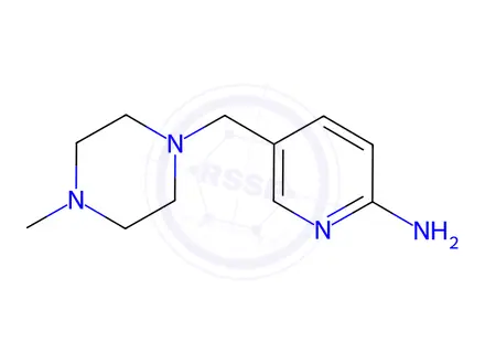 Chemical structure of 5-((4-Methylpiperazin-1-yl)methyl)pyridin-2-amine