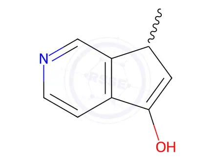 Chemical structure of 7H-Cyclopenta[c]pyridin-5-ol, 7-methyl-(9CI)