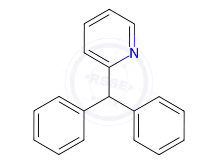 Chemical structure of DIPHENYL-2-PYRIDYLMETHANE, 98