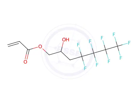 Chemical structure of 3-(Perfluorobutyl)-2-hydroxypropyl acrylate