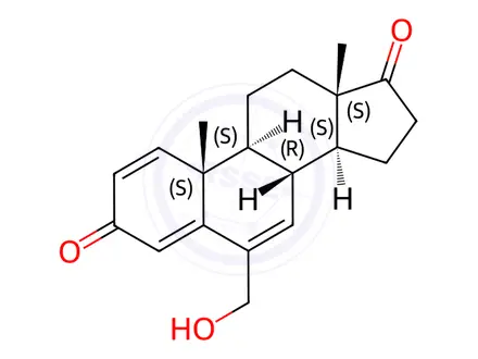 Chemical structure of 6-Hydroxymethyl Exemestane