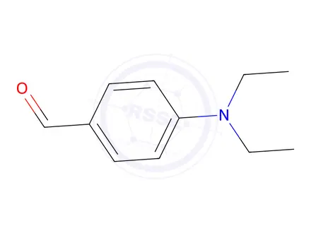 Chemical structure of 4-Diethylaminobenzaldehyde