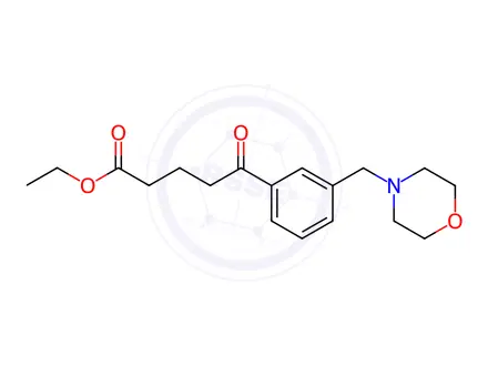 Chemical structure of Ethyl 5-[3-(morpholinomethyl)phenyl]-5-oxovalerate