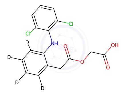 Chemical structure of Aceclofenac D4-AR Grade