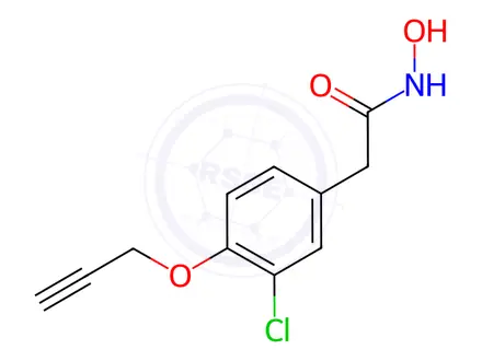 Chemical structure of 2-[3-Chloro-4-(2-propynyloxy)phenyl]acetohydroxamic acid