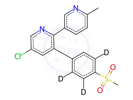 Chemical structure of Etoricoxib D4
