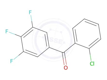 Chemical structure of (2-Chlorophenyl)(3,4,5-trifluorophenyl)methanone