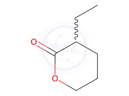 Chemical structure of 2H-Pyran-2-one, 3-ethyltetrahydro-