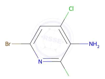 Chemical structure of 2,4-DICHLORO-3-AMINO-6-BROMOPYRIDINE