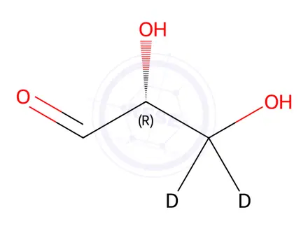 Chemical structure of D-[3,3'-2H2]glyceraldehyde