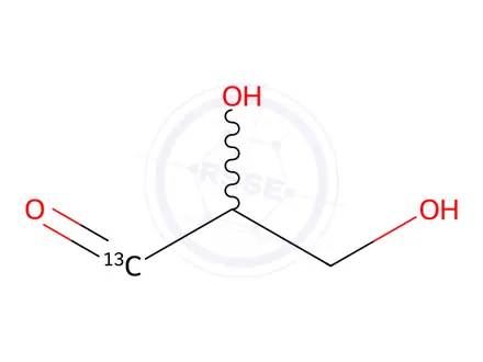 Chemical structure of DL-[1-13C]glyceraldehyde