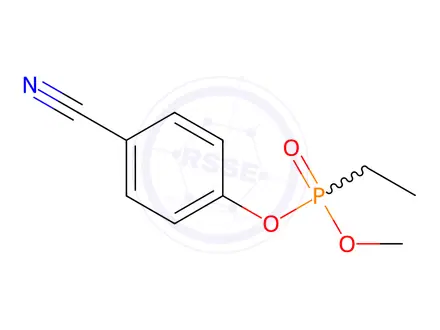 Chemical structure of Ethylphosphonic acid methyl 4-cyanophenyl ester