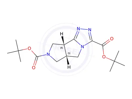 Chemical structure of Cis-Di-Tert-Butyl 5A,6,8,8A-Tetrahydropyrrolo[3,4:3,4]Pyrrolo[2,1-C][1,2,4]Triazole-3,7(5H)-Dicarboxylate(WX115026)