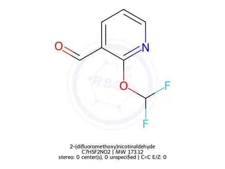 Chemical structure of 2-(difluoromethoxy)nicotinaldehyde