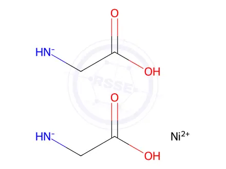 Chemical structure of Bis(glycinato)nickel