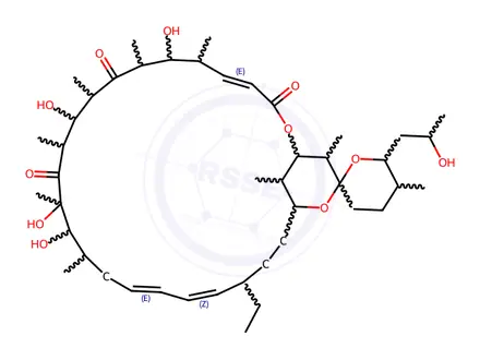 Chemical structure of Oligomycin