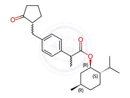 Chemical structure of Loxoprofen menthol ester