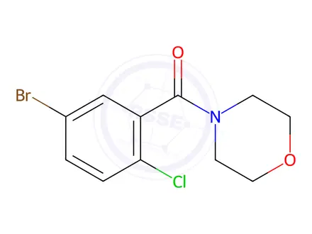 Chemical structure of 1-Bromo-4-chloro-3-(morpholinocarbonyl)benzene