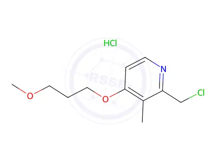 Chemical structure of Rabeprazole 2-Chloromethyl Impurity