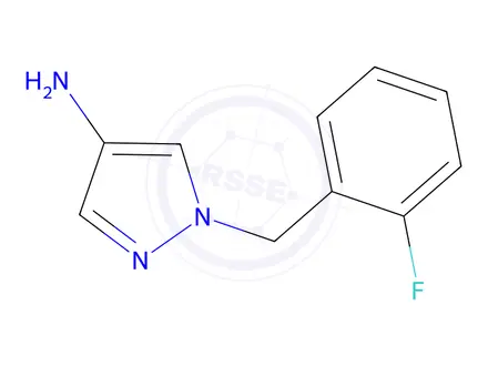 Chemical structure of 1-[(2-Fluorophenyl)methyl]-1H-pyrazol-4-amine