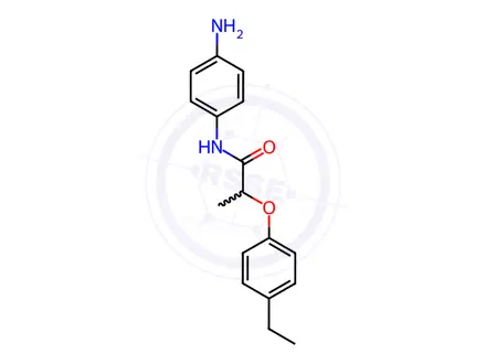Chemical structure of N-(4-Aminophenyl)-2-(4-ethylphenoxy)propanamide