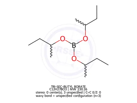 Chemical structure of TRI-SEC-BUTYL BORATE