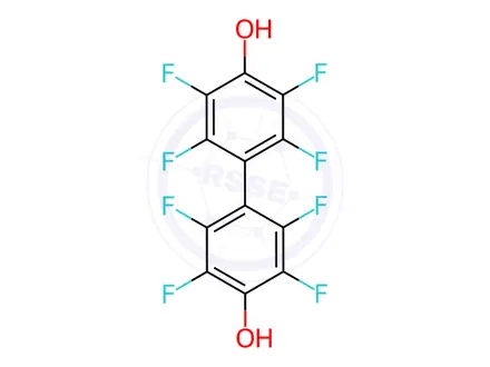 Chemical structure of Octafluoro-4,4'-biphenol