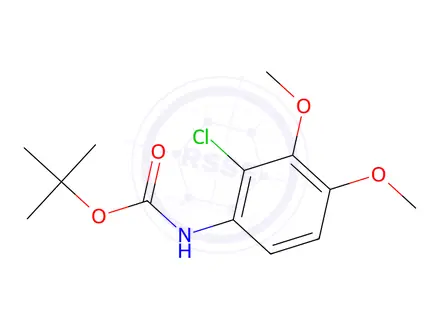 Chemical structure of tert-Butyl (2-chloro-3,4-dimethoxyphenyl)carbamate