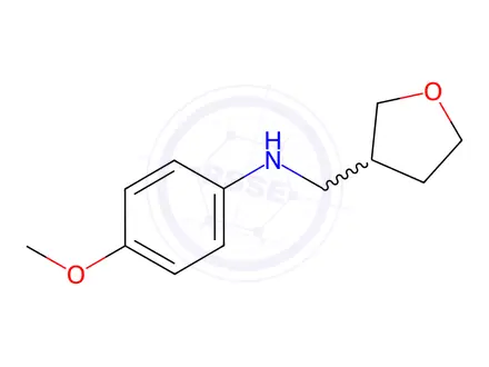 Chemical structure of N-(4-Methoxyphenyl)-N-(tetrahydro-3-furanylmethyl)amine