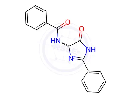 Chemical structure of N-(5-Oxo-2-phenyl-4,5-dihydro-1H-imidazol-4-yl)benzamide