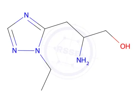 Chemical structure of 2-Amino-3-(1-ethyl-1h-1,2,4-triazol-5-yl)propan-1-ol