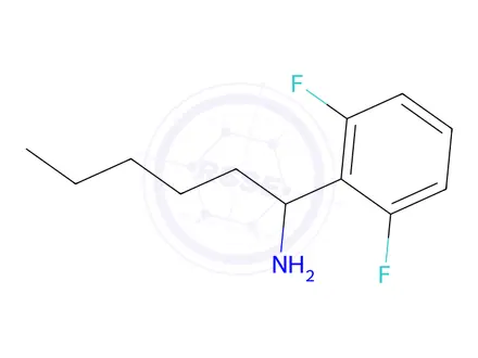 Chemical structure of 1-(2,6-Difluorophenyl)hexan-1-amine