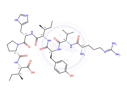 Chemical structure of [Ile7] Angiotensin III