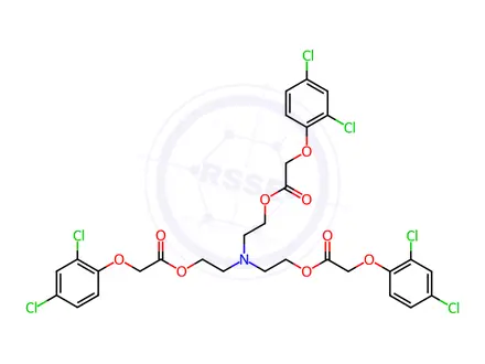 Chemical structure of nitrilotri-2,1-ethanediyl tris[(2,4-dichlorophenoxy)acetate]