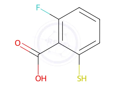 Chemical structure of Benzoic acid, 2-fluoro-6-mercapto-