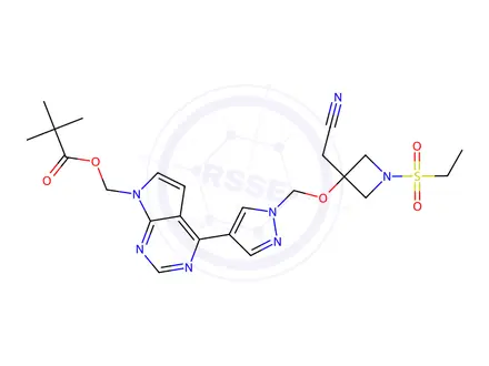 Chemical structure of Baricitinib Impurity 142