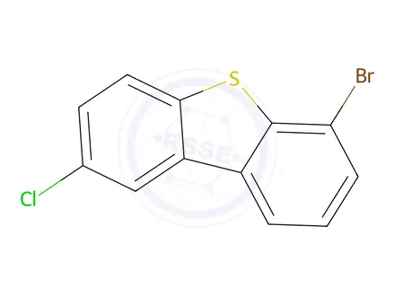 Chemical structure of 6-BroMo-2-chloro-dibenzothiophene