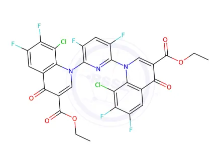 Chemical structure of Delafloxacin Impurity 17