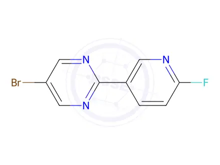 Chemical structure of 5-Bromo-2-(6-fluoropyridin-3-yl)pyrimidine