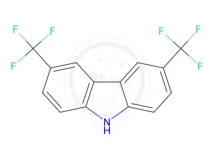 Chemical structure of 3,6-Bis(trifluoromethyl)-9H-carbazole