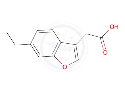 Chemical structure of 2-(6-ethyl-1-benzofuran-3-yl)acetic Acid