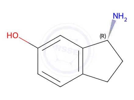Chemical structure of (R)-3-Aminoindan-5-ol