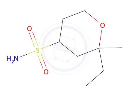 Chemical structure of 2-Ethyl-2-methyltetrahydro-2h-pyran-4-sulfonamide