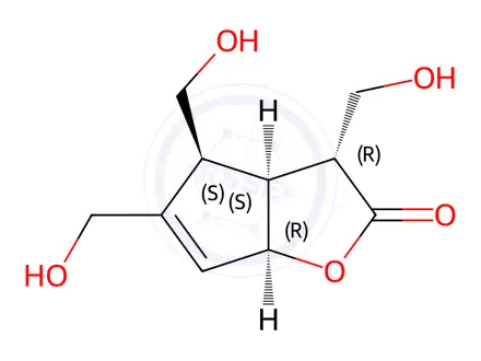 Chemical structure of Borreriagenin