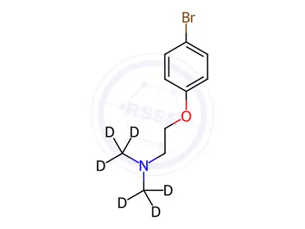 Chemical structure of 2-(4-Bromophenoxy)-N,N-dimethylethylamine-d6