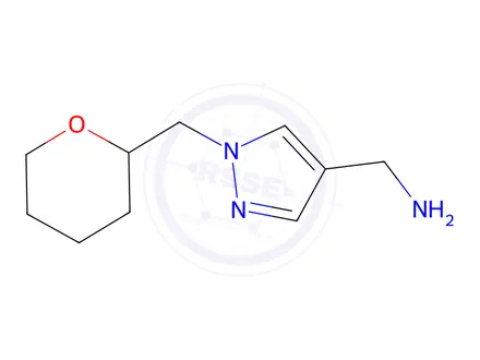 Chemical structure of {1-[(oxan-2-yl)methyl]-1h-pyrazol-4-yl}methanamine