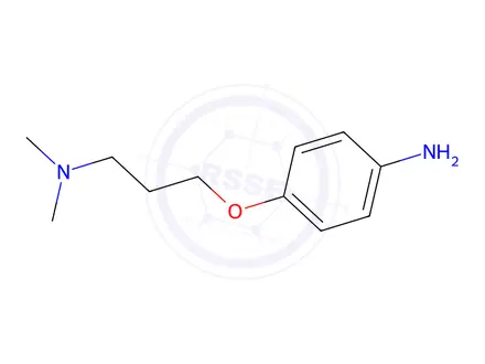 Chemical structure of 4-[3-(Dimethylamino)propoxy]aniline Dihydrochloride
