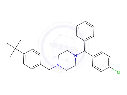 Chemical structure of Buclizine