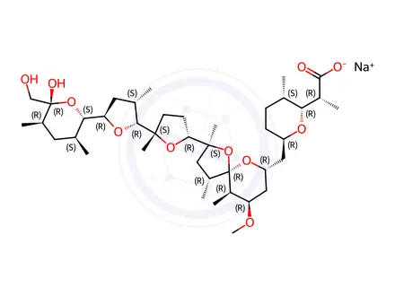 Chemical structure of Nigericin sodium