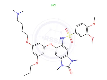 Chemical structure of IACS-9571 hydrochloride
